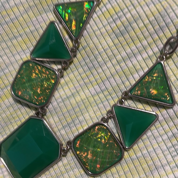 Lab opal necklace 19” - Picture 5 of 15